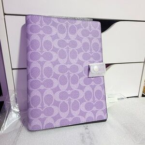 Coach Purple Iris Signature C Notebook BRAND NEW
